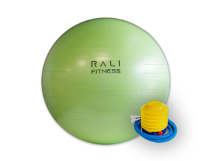Bola de gimnasio con inflador - Fitball verde